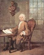 William Hogarth Portrat der Dr oil on canvas